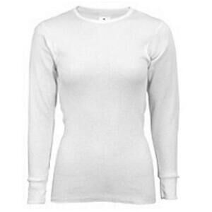 Indera Women's Thermal Shirt white small